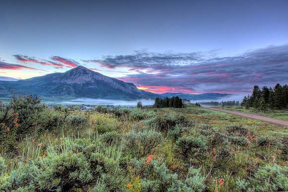 Red Sunrise, Crested Butte, Colorado