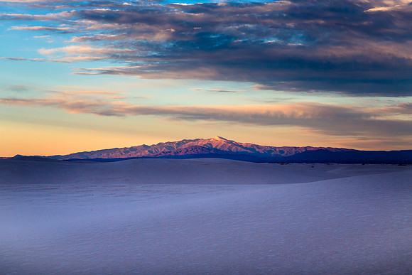 Sierra Blanca Peak, from White Sands, New Mexico