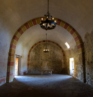 Hallway, side building, Mission Concepcion