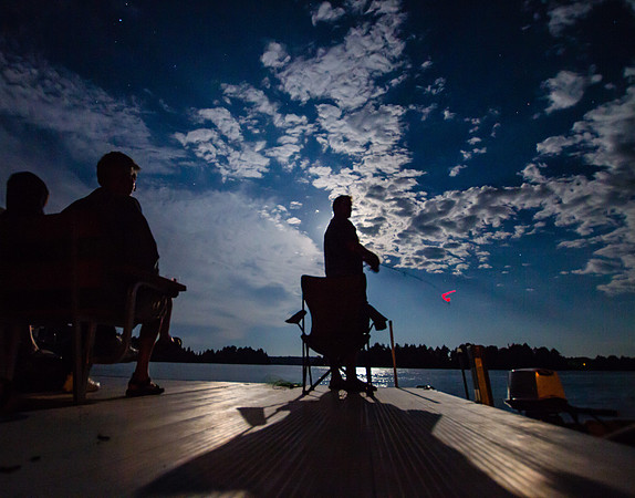 Night Fishing, Thousand Island Lake, Michigan UP