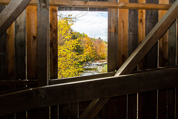 Inside the Covered Bridge, New Hampshire