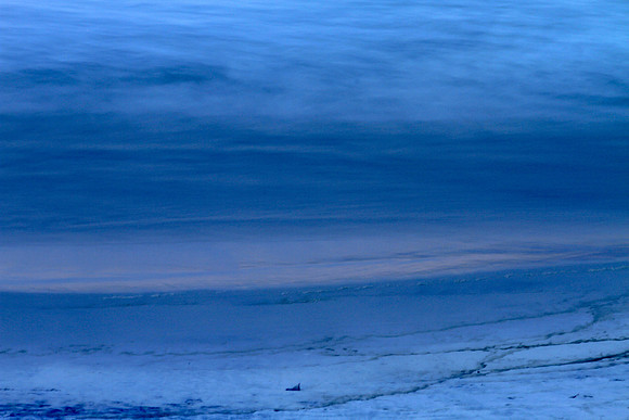 Abstract in Blue: Sky, Sea, Surf and Sand