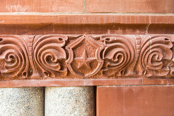 Detail, Entrance, DeWitt County Courthouse, Cuero