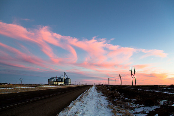 Hy 87 Sunset; Texline