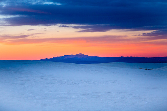 Sierra Blanca Peak, from White Sands, New Mexico