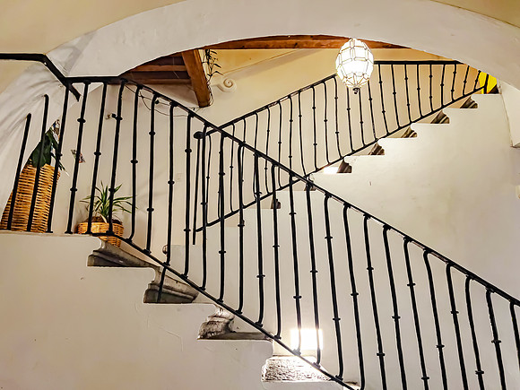 Stairway to Origen Restaurant, Oaxaca