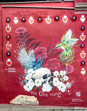 Oaxaca Mural "I know God never dies"