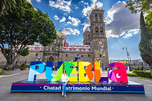 At Puebla Zocalo