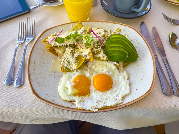 Chilaquiles Breakfast, Hotel Cartesiano