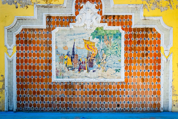 Tile Artwork, Fountain at Paseo Bravo