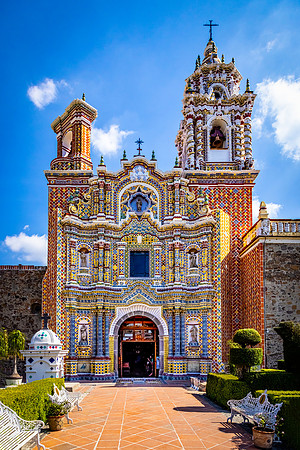 Cholula, Templo de San Francisco Acatepec