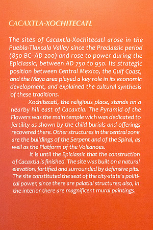Mexico City, Anthropology Museum Cacaxtla Notes