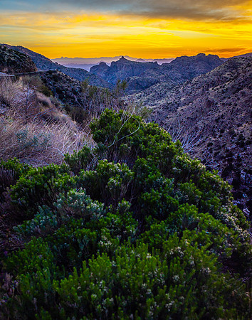 Sunset, from Mount Lemmon, Tucson