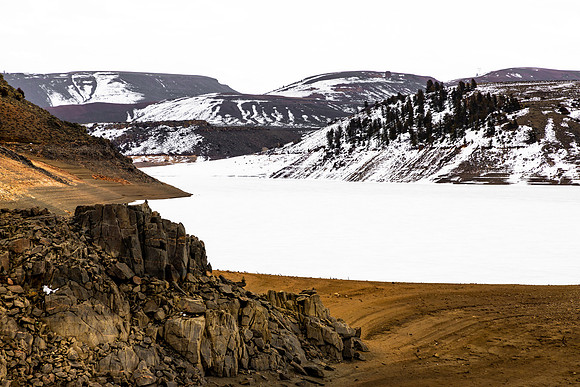 Blue Mesa in Winter
