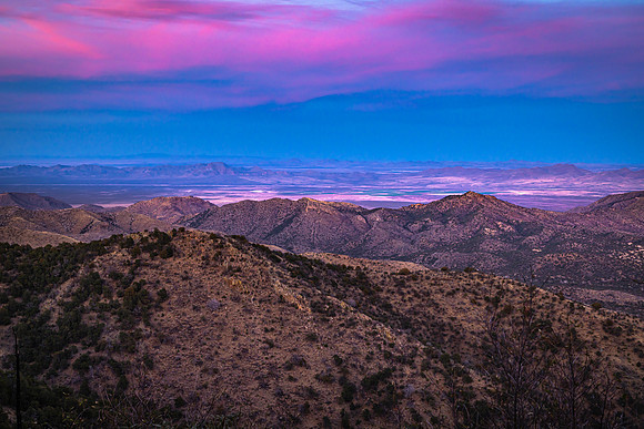 Last Light outside of Portal, Arizona