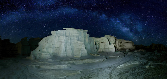 Milky Way over the Hoo-doos; Bisti Badlands