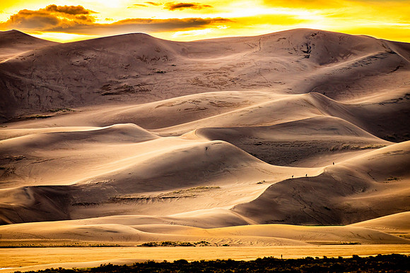 Great Sand Dunes at Sunset, Colorado