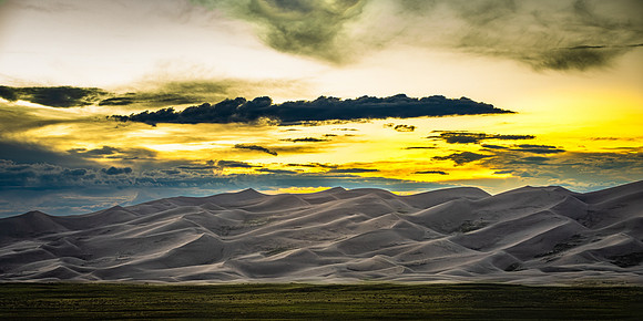 Great Sand Dunes at Sunset, Colorado