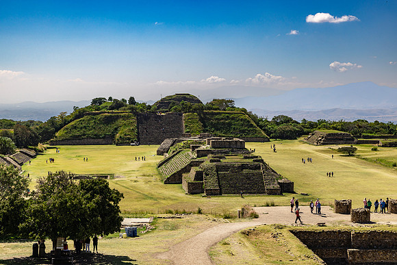 Monte Alban Meso-American Ruins c 500BC; Oaxaca, Mexico