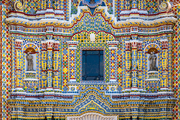 Talavera Facade, Templo de San Francisco, Acatepec