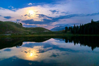Moonrise over Nicholson Lake