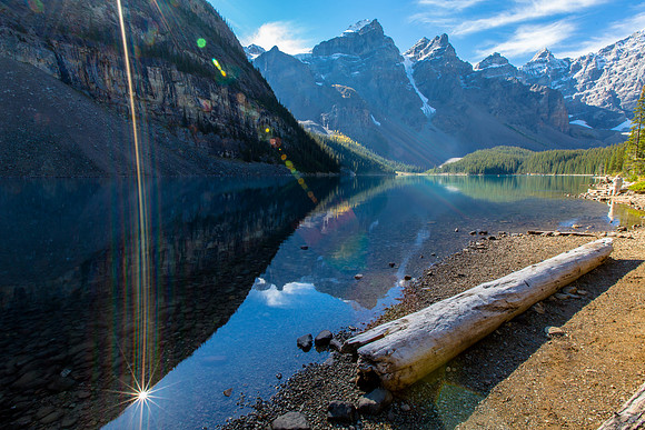 Arc-Lit Morning, Moraine Lake