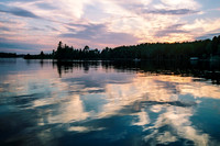 Sunset Reflection, Dam Lake, Wisconsin