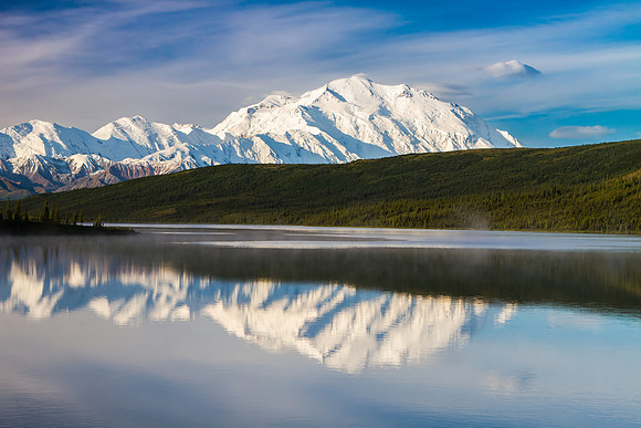 Mt McKinley, Mirror Lake, Denali NP