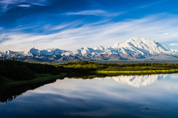 Mt McKinley, Mirror Lake, Denali NP