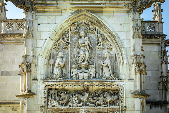 Chapelle Saint-Hubert, Da Vinci's burial site, at Château Royal d'Amboise