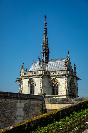 Chapelle Saint-Hubert, Da Vinci's burial site, at Château Royal d'Amboise