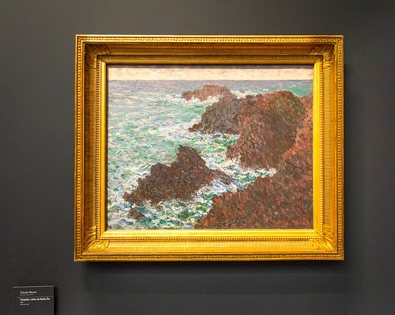 Tempete, cotes de Belle-ile, Claude Monet, Musee d'Orsay
