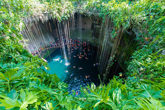 Leaf Ringed Cenote, Yucatan