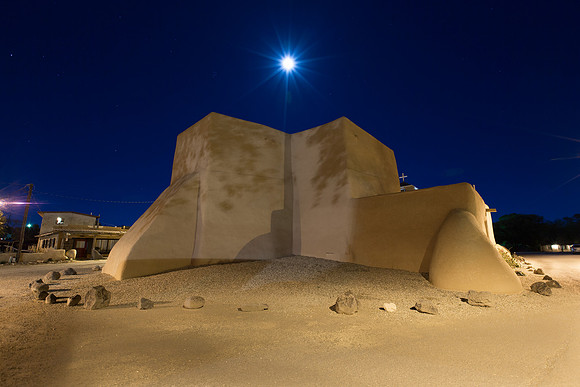 Moonlit Night, San Francisco de Asis Mission, Rancho de Taos, New Mexico
