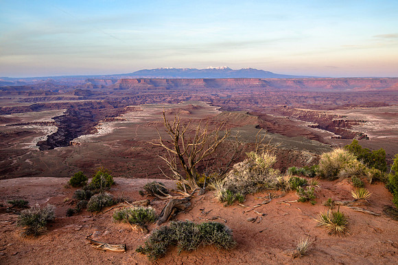 Dusk, Canyonlands, La Sal Mountains