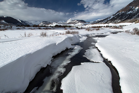Slate River and Crested Butte town