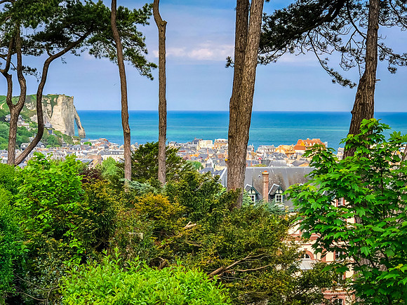 Etretat, View from the Donjon Hotel