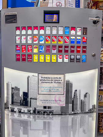 Cigarette machine...Spain
