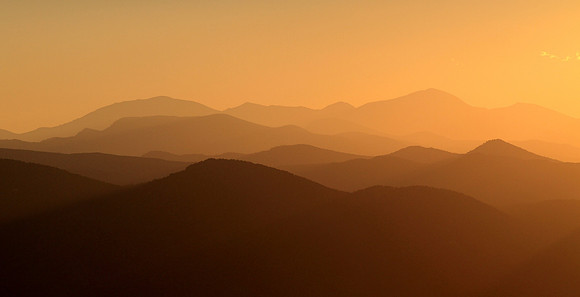 Golden Mountains, Front Range Sunset