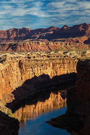 Colorado River Reflections, Froom Navajo Bridge, Utah