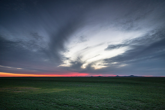 Study: Sky over Medicine Mounds, Texas (III)