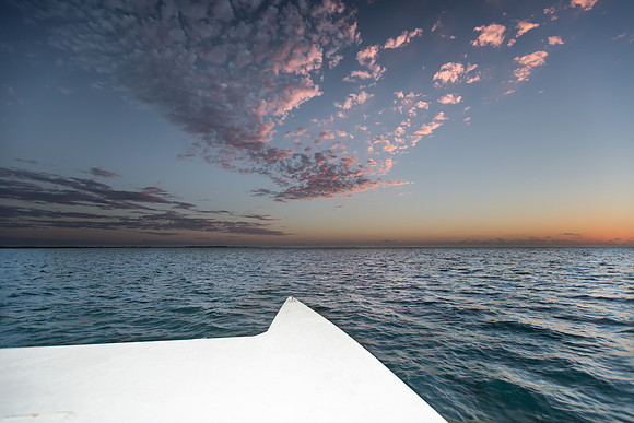 Abstract, Sky, Sea and Catamaran