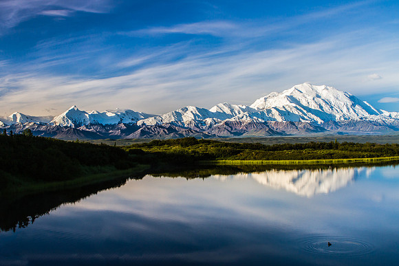 Mt McKinley, Mirror Lake, Denali NP