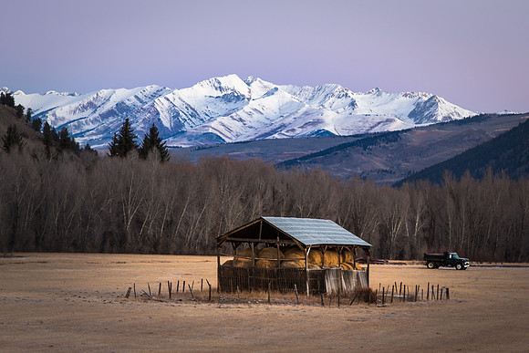Hay Barn, Elk Mountains, Gunnison County, Colorado