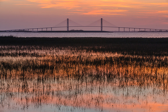 Dusk, Sidney Lanier Bridge, Jekyll Island