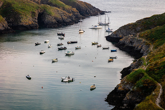 Harbor View from Room at Castel Clara, Belle ile
