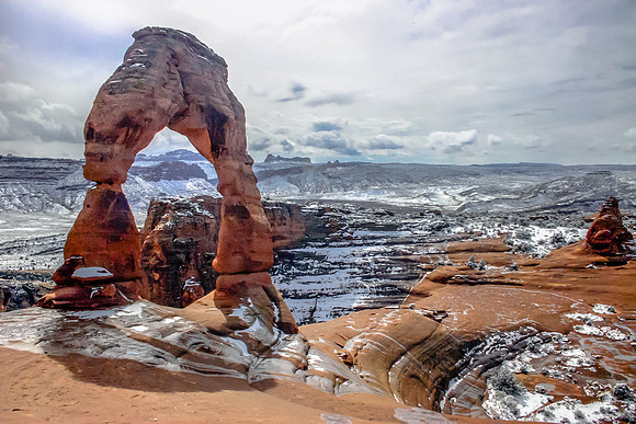 Clearing Winter Storm, Delicate Arch, Arches National Park, Utah
