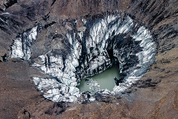 Moulin, Muldrow Glacier, Denali NP