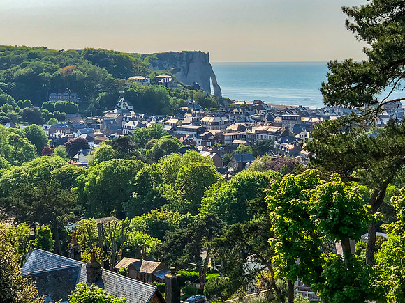 Etretat, View from the Donjon Hotel