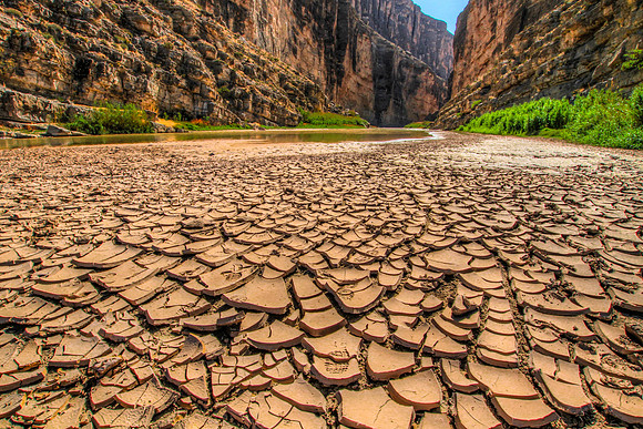 Rio Grande Riverbed, Santa Elena Canyon, Big Bend NP